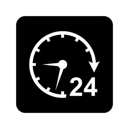 All, day, availability icon. Rounded vector design.のイラスト素材