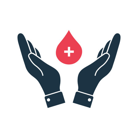 Medical, donate, transfusion, blood donation icon. Vector illustration.のイラスト素材