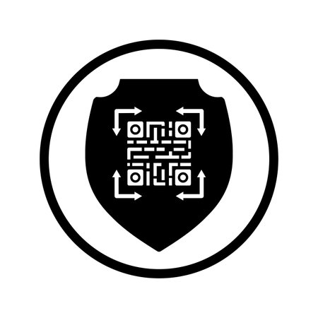 Bar code security, scanline, scanner iconのイラスト素材