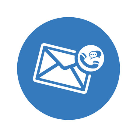Call, Customer Support, Assistance, Contact Us Icon. Rounded vector designのイラスト素材