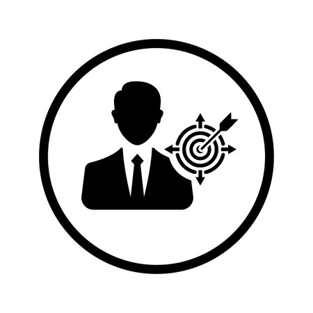 Business target, business, goal iconのイラスト素材