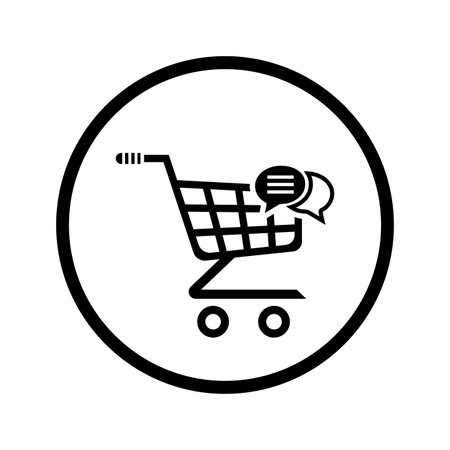 Cart message, basket, cart iconのイラスト素材
