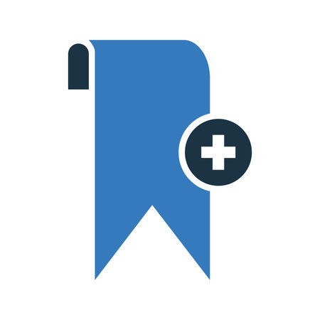 Bookmark, tag icon. Vector design isolated on a white background.のイラスト素材