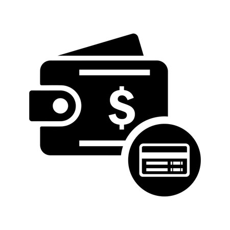 Card payment, business, debit card icon. Black vector designのイラスト素材