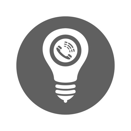 Calling idea, calling, idea icon. Rounded vector designのイラスト素材