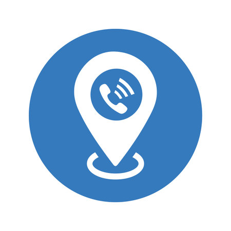 Call location, card, credit card icon. Rounded vector designのイラスト素材