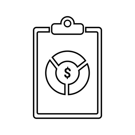 Business, growth, chart, report icon. Outline vector graphics.のイラスト素材