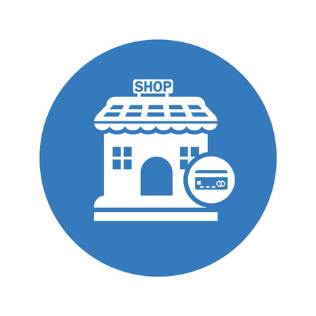 Card shopping, card, cart icon. Rounded vector designのイラスト素材