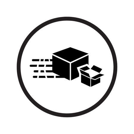 Cargo Shipping Box iconのイラスト素材