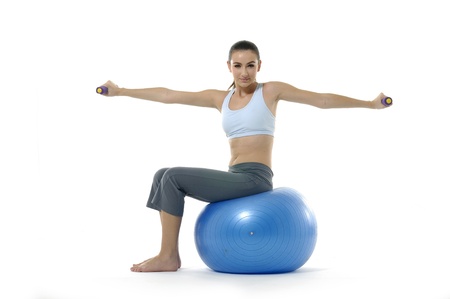 Pregnant Fitness Womanの写真素材