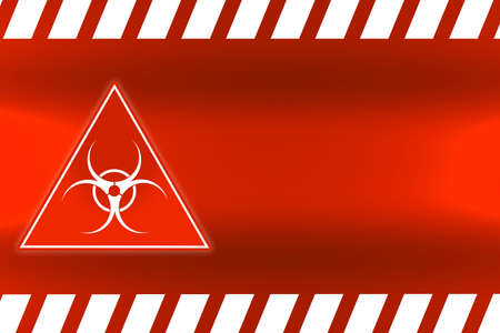 Danger ribbon and sign Attention biohazard and falling warning signs Caution tape restricted access safety and hazard stripes alert symbolsの写真素材