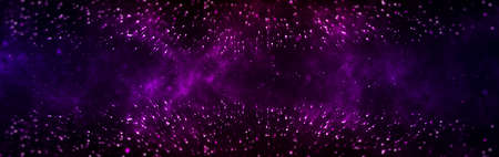 festive background with glowing particlesの写真素材