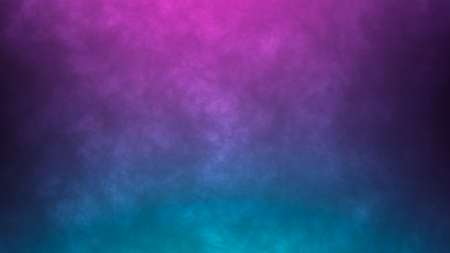 Dynamic abstract foggy background. Neon colors pink and blue light smokeの写真素材