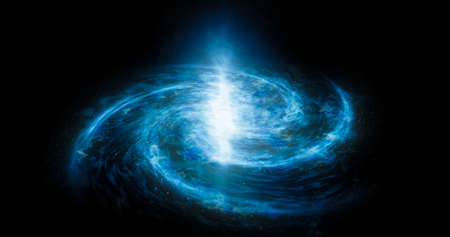 Interstellar tourism. Awesome space panorama universe galaxy.の写真素材
