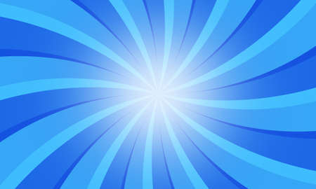 Vintage grunge blue radial lines background. Rectangle fight stamp for card. Retro graphic circus texture.の写真素材