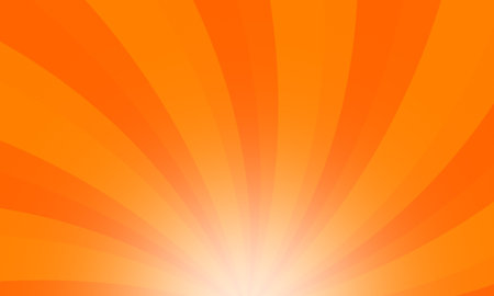 Vintage grunge orange radial lines background. Rectangle fight stamp for card. Retro graphic circus texture.の写真素材