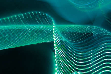 abstract lights created by ledsの写真素材