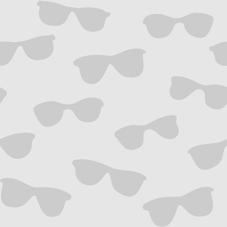 Seamless gray background with sunglasse elementsのイラスト素材