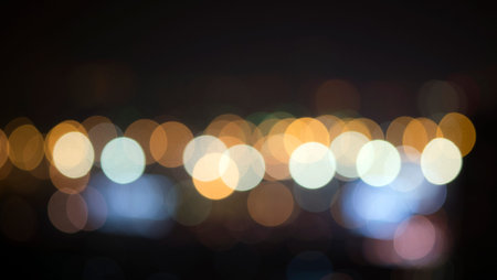 Bokeh of lightの写真素材