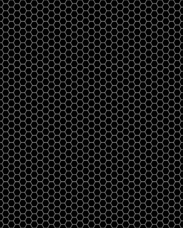 Honeycomb seamless pattern on a black backgroundのイラスト素材