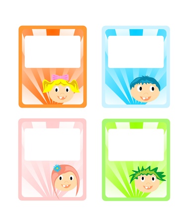Baby cards suitable as price tags or otherのイラスト素材