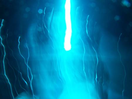 Blue light wavesの写真素材