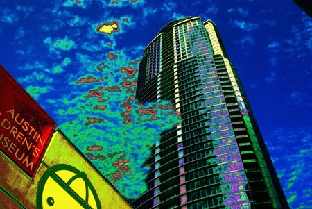 building funky colorsの写真素材