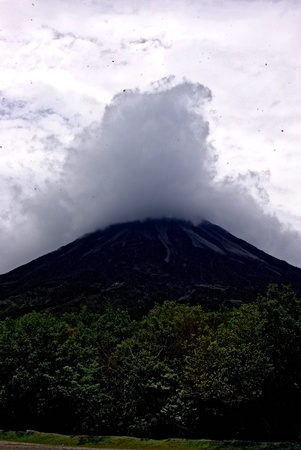Clouds on Volcanoの写真素材