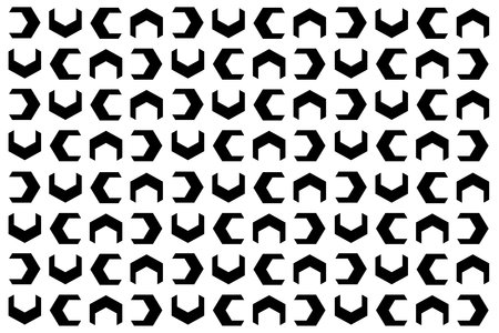 Abstract black and white pattern. Monochrome seamless geometric pattern. Repeating shapes, geometric...