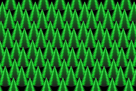 Repeating Christmas trees pattern. For Christmas wallpaper, background, cover design.のイラスト素材