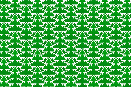 Repeating Christmas trees pattern. For Christmas wallpaper, background, cover design.のイラスト素材