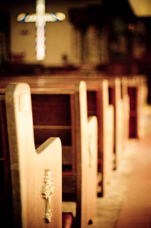 Church pewsの写真素材