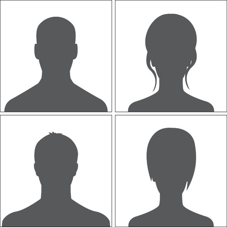 Avatars set greyのイラスト素材