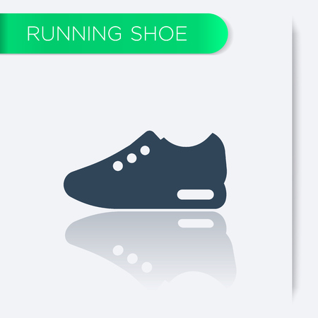 Running shoe icon, vector illustrationの写真素材
