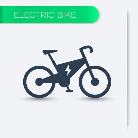 Electric bike iconの写真素材