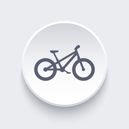 Fat bike , bicycle, offroad bike, fat bike round icon, illustrationのイラスト素材