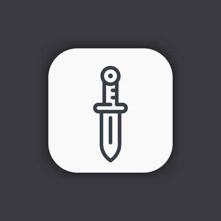 sword line iconのイラスト素材