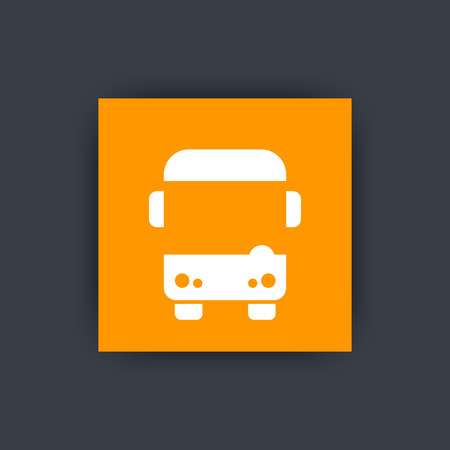 Bus icon, autobus signのイラスト素材