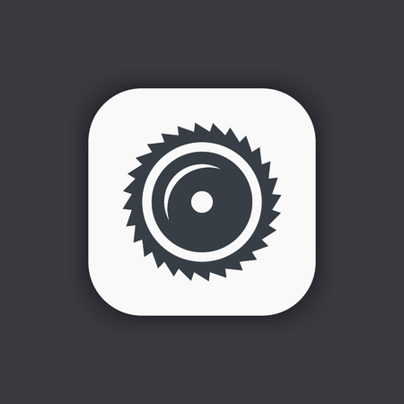 Sawmill icon, circular saw bladeのイラスト素材