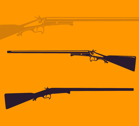 Vintage hunting rifleのイラスト素材