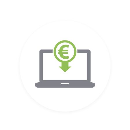 internet banking, payments icon, vector pictogram for webのイラスト素材