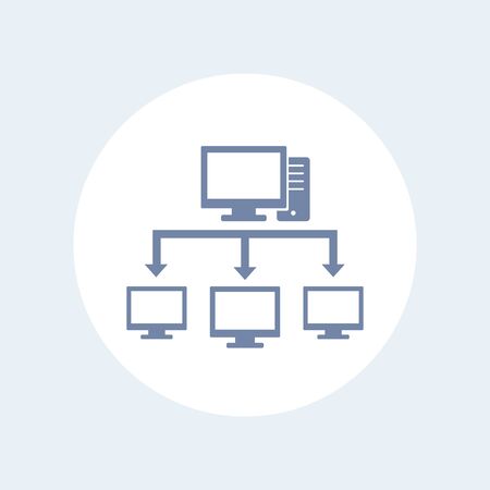 computer network iconのイラスト素材