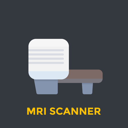 MRI scanner iconのイラスト素材