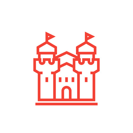 castle, fortress iconのイラスト素材