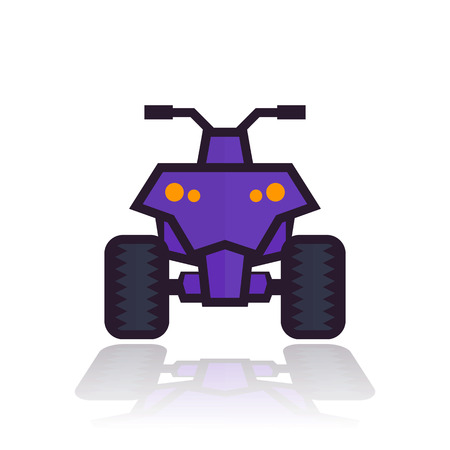 quad bike iconのイラスト素材