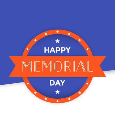 Happy Memorial Day card designのイラスト素材