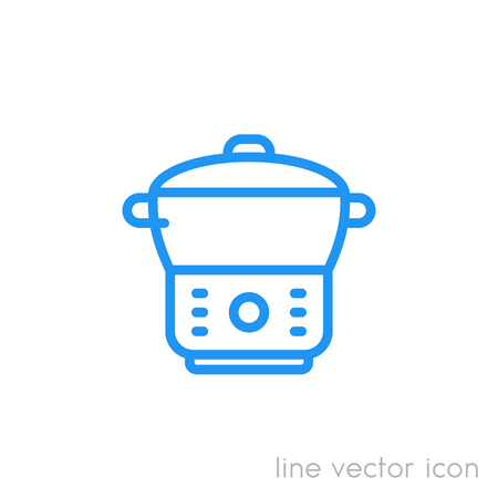 electric cooker, steamer iconのイラスト素材