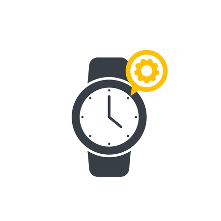 watch repairs vector logoのイラスト素材
