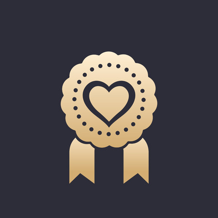 medal for likes gold badgeのイラスト素材