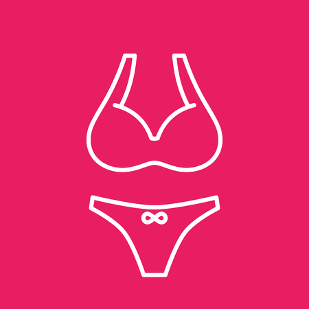 underwear icon, linear styleのイラスト素材